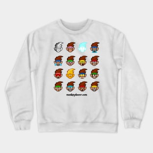 Monkey Faces Crewneck Sweatshirt